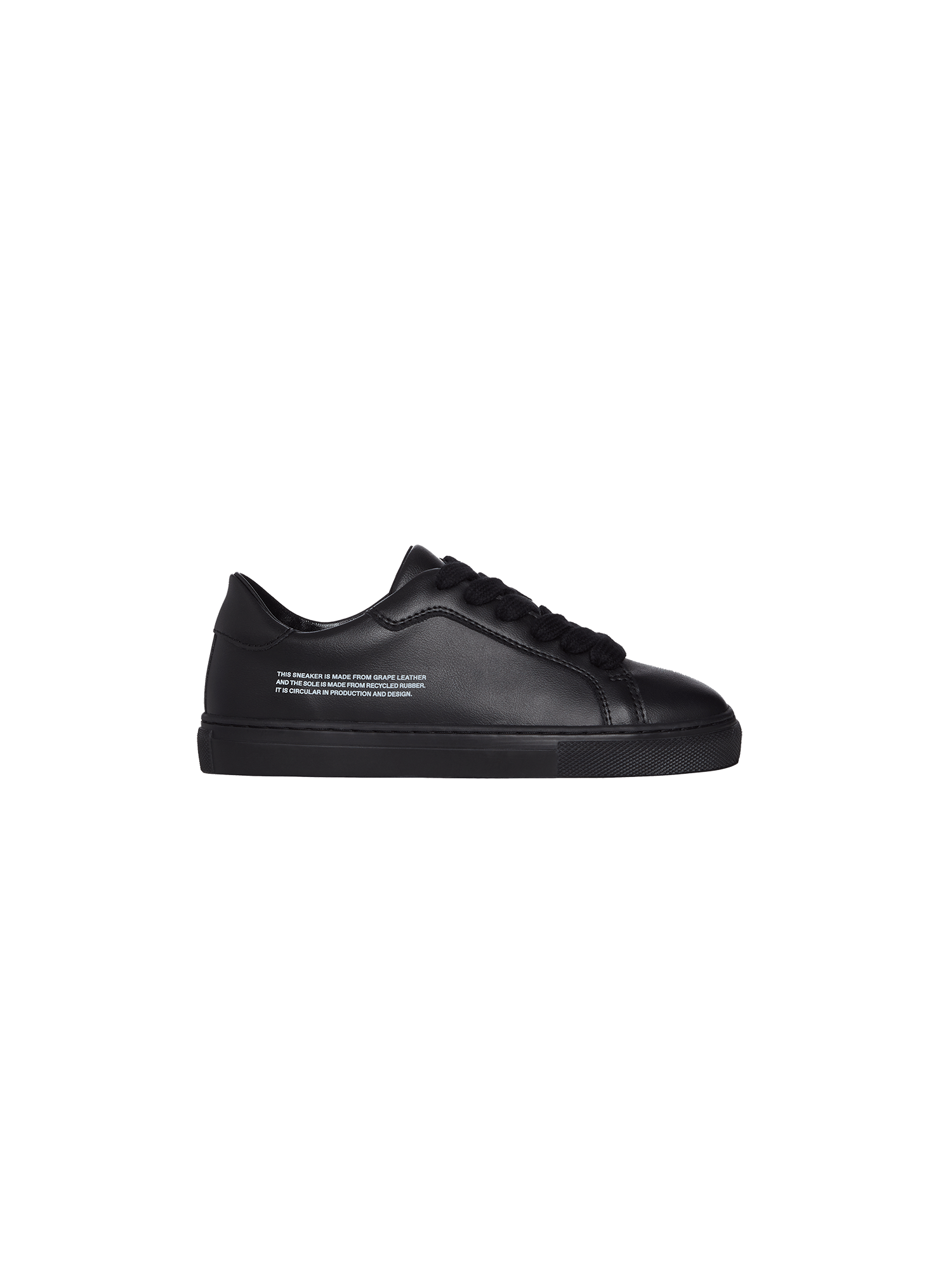 Kids Grape Leather Sneakers—black-packshot-3